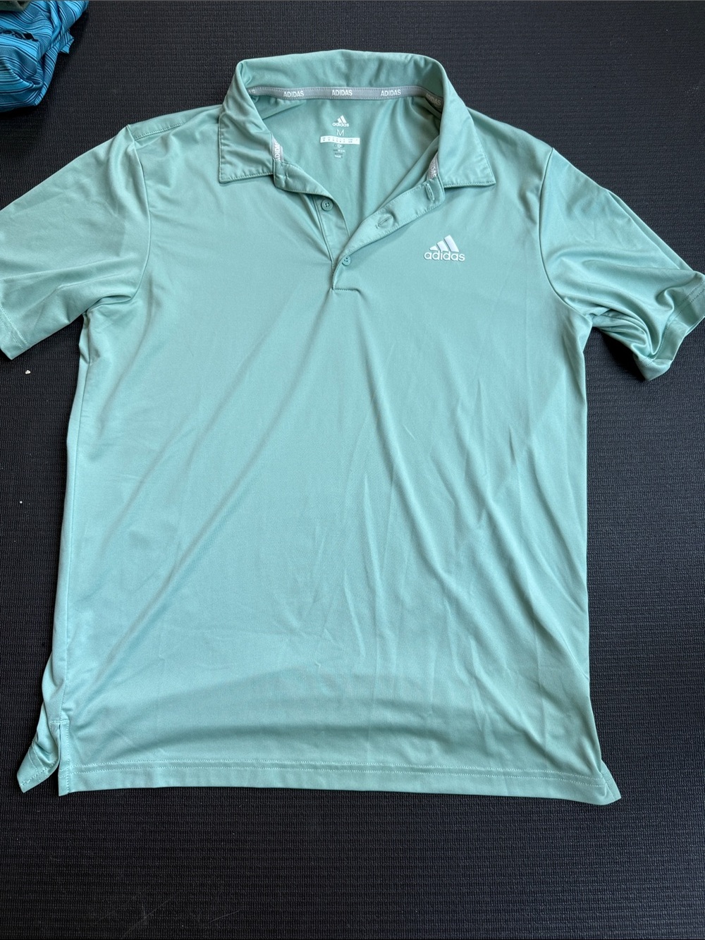 adidas Men's Light Mint Green Performance Polo
